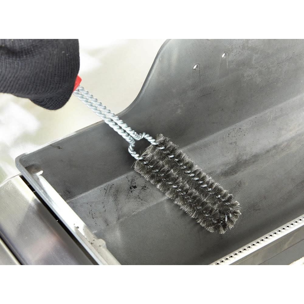 Weber 18″ Non-Slip Handle Detail Grill Brush - Ascmtools