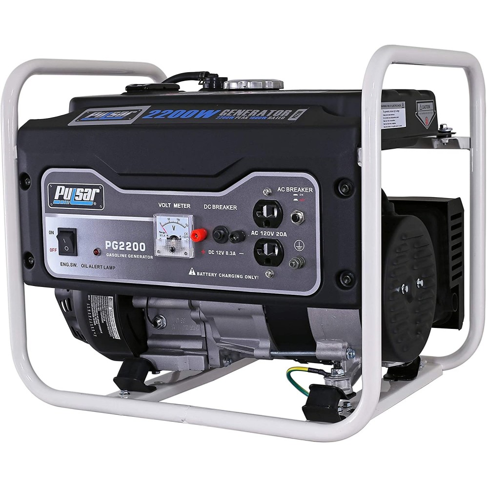 Pulsar Products Generator 120V 2200W 98cc 4 Stroke Gasoline Portable - Ascmtools