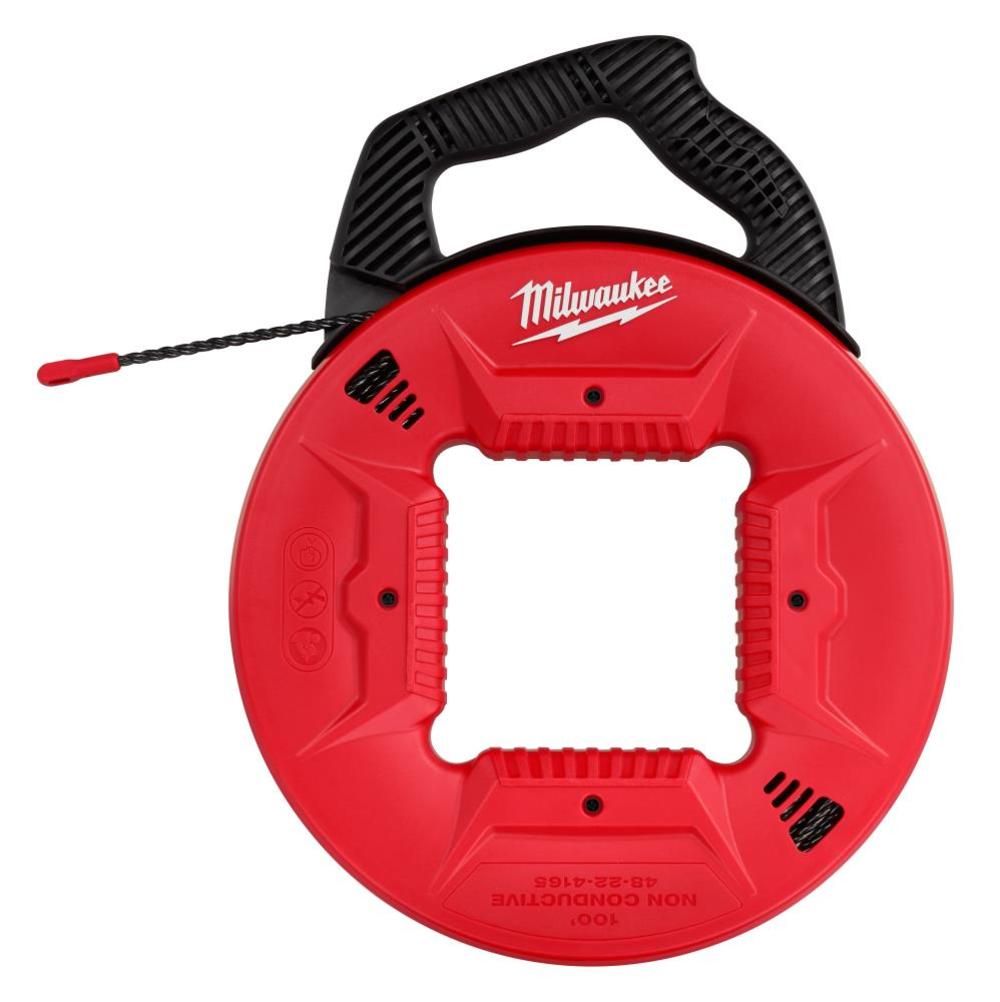 Milwaukee 100 Ft. Polyester Fish Tape with Non-Conductive Tip - Ascmtools