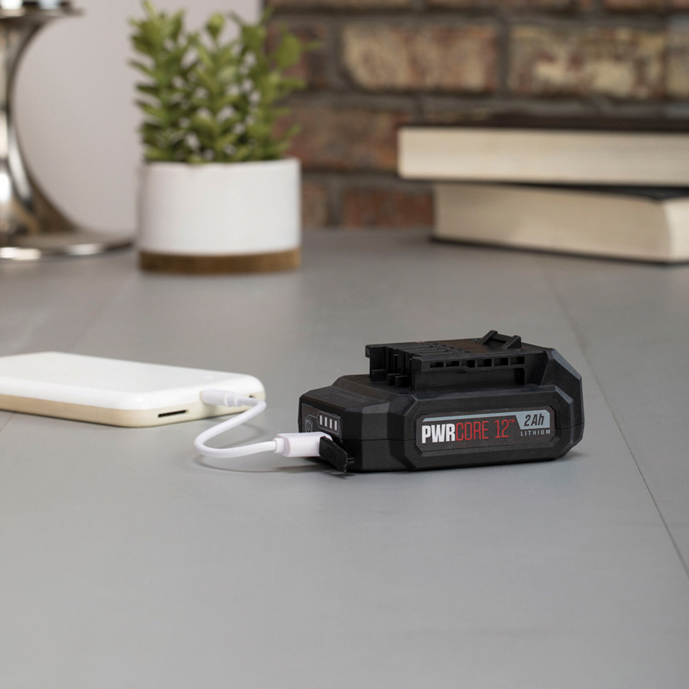 SKIL PWRCORE 12 LITHIUM 2.0AH 12V BATTERY WITH PWRASSIST MOBILE CHARGING - Ascmtools