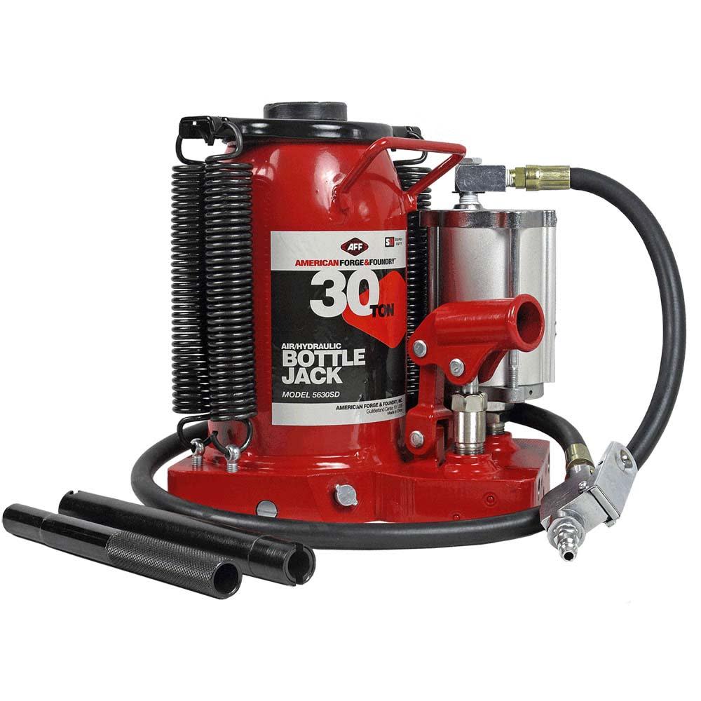 American Forge Durable 30 Ton Air/Hydraulic Bottle Jack - Ascmtools