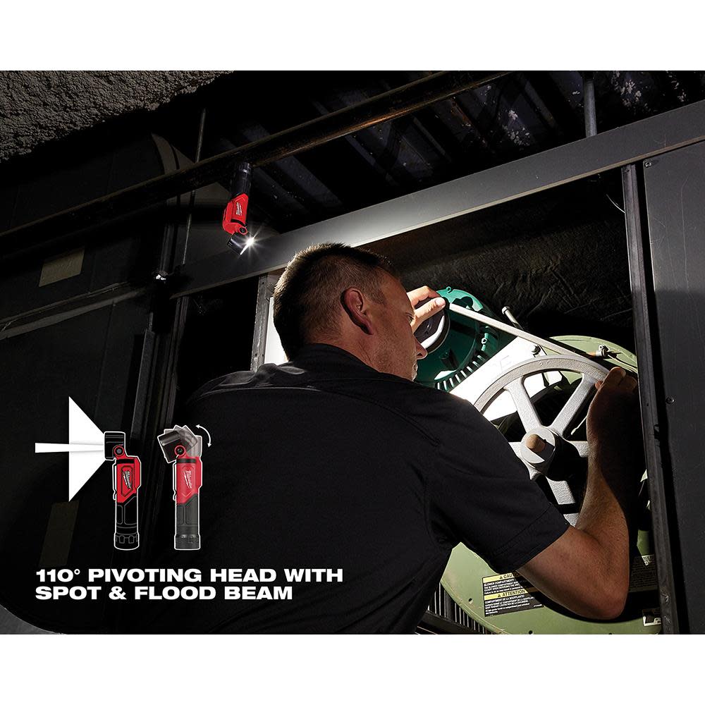 Milwaukee USB Rechargeable Pivoting LED Flashlight - Ascmtools