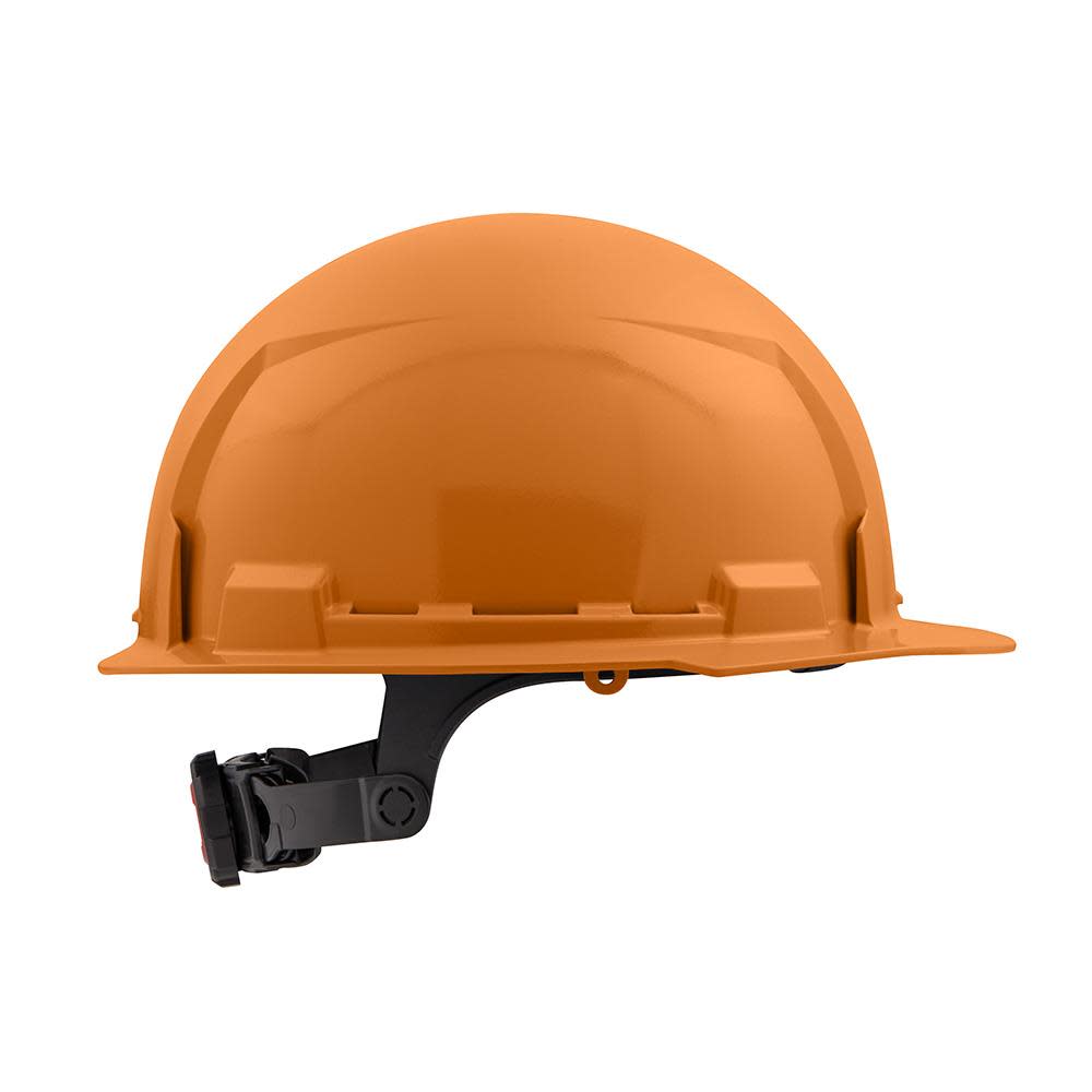 Milwaukee Orange Front Brim Hard Hat with 6pt Ratcheting Suspension Type 1 Class E - Ascmtools