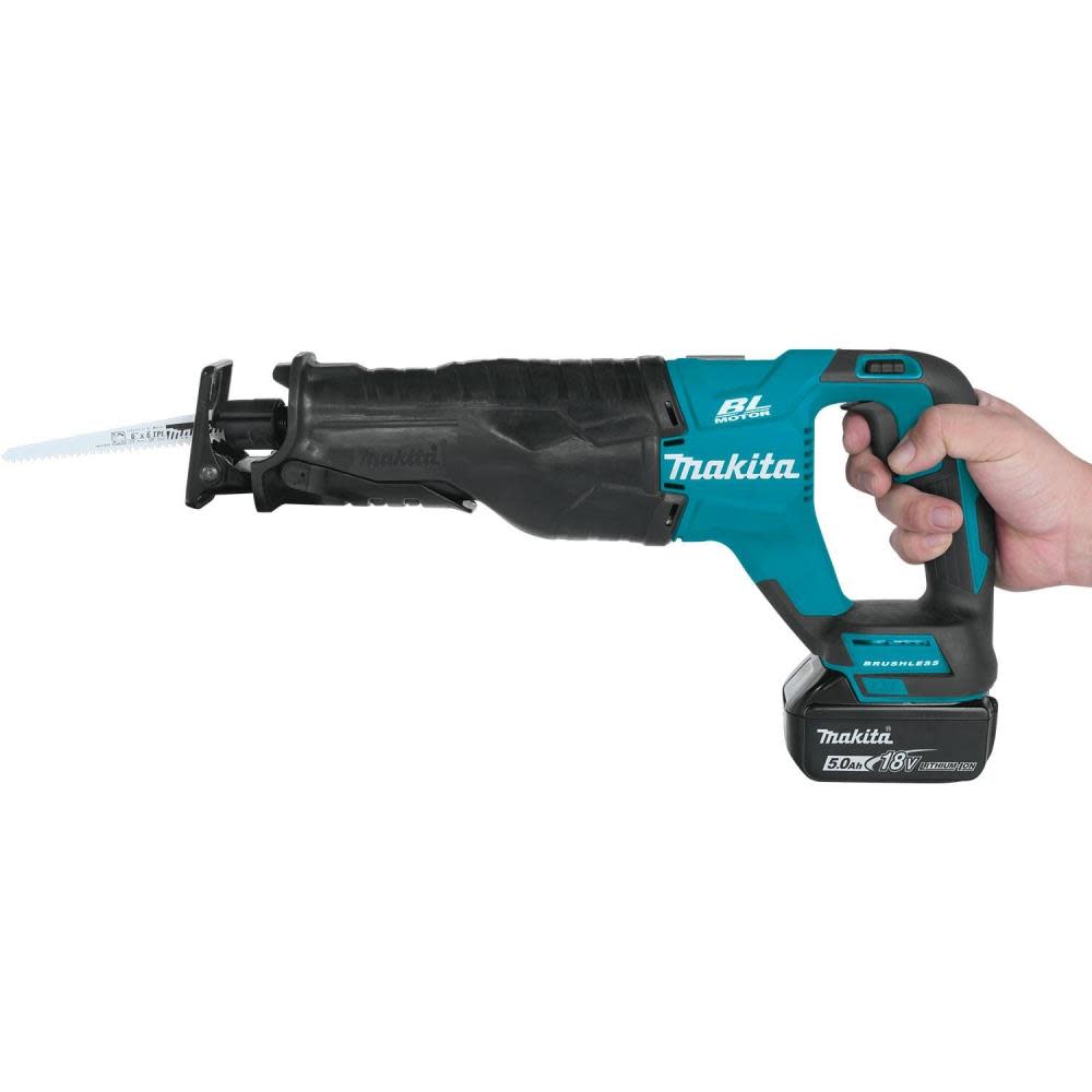 Makita 18V LXT Lithium-Ion Brushless Cordless Recipro Saw Kit (5.0Ah) - Ascmtools