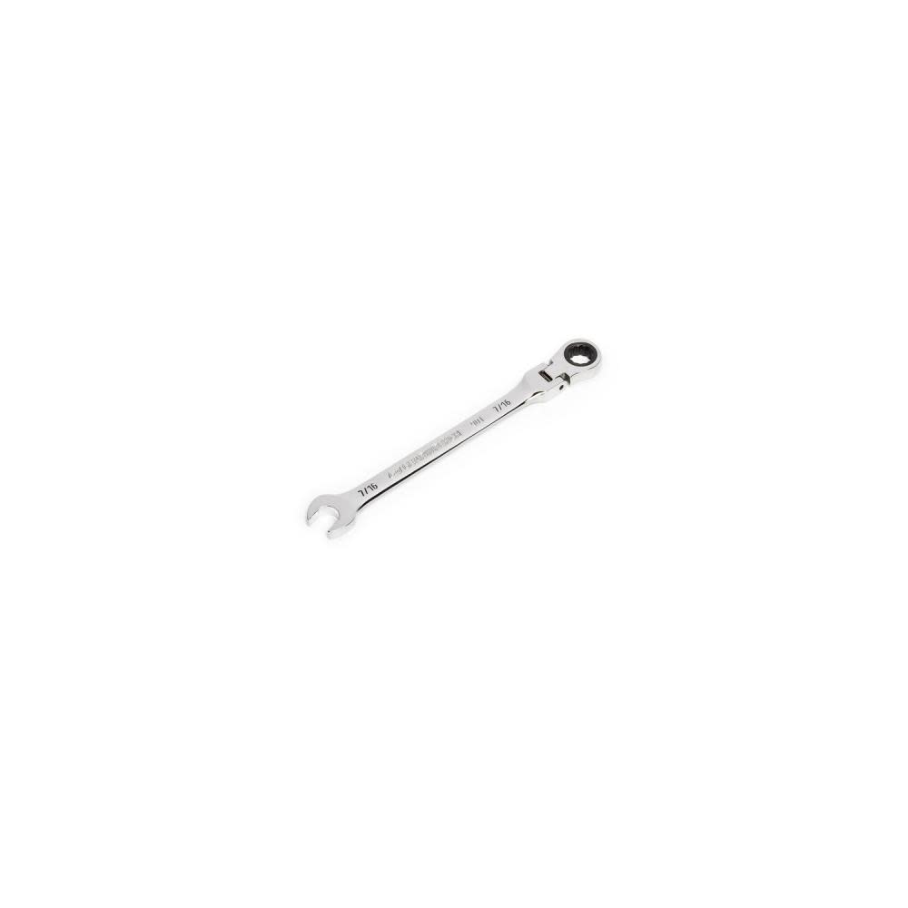 GEARWRENCH 7/16″ 90T 12 Point Flex Head Ratcheting Combination Wrench - Ascmtools