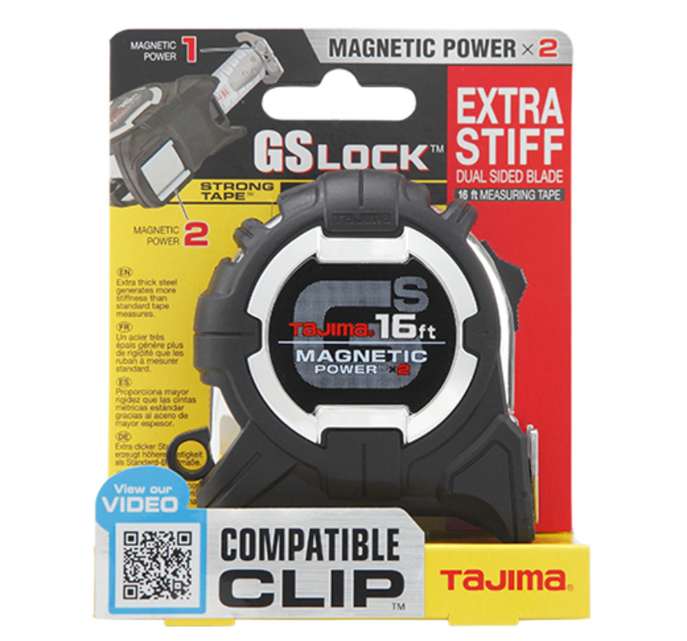 Tajima GS LOCK Measuring Tape 16′ x 1″ - Ascmtools
