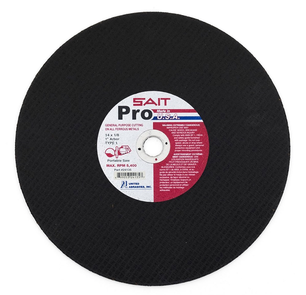 United Abrasives 14″ Pro Metal Grinding Wheel - Ascmtools