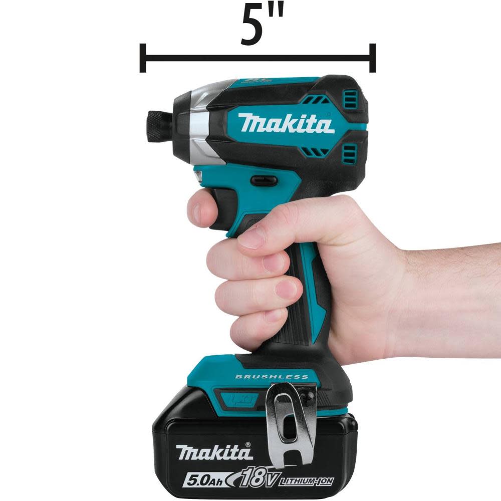Makita 18V LXT Lithium-Ion Brushless Cordless Impact Driver Kit (5.0Ah) - Ascmtools