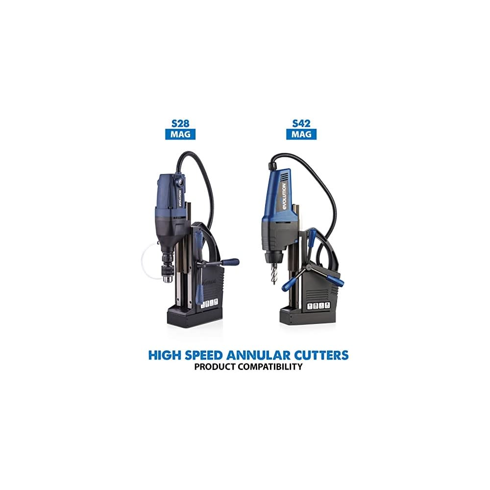 Evolution Power Tools 1″ Depth Annular HSS Mag Drill Cutter Set 6pc - Ascmtools