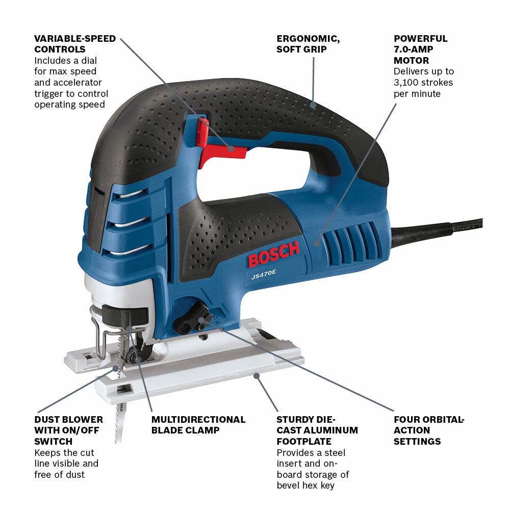 Bosch Top-Handle Jig Saw - Ascmtools