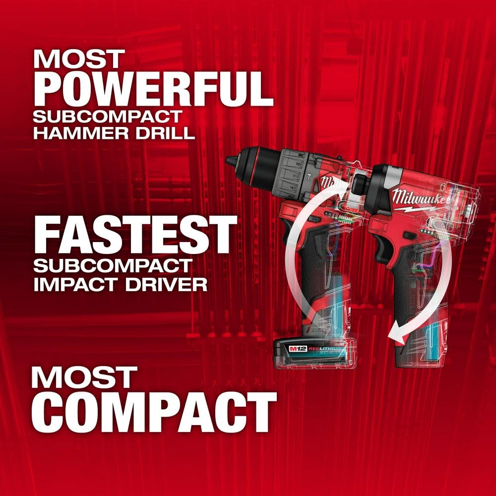 Milwaukee M12 FUEL 2 Tool Combo Kit - Ascmtools