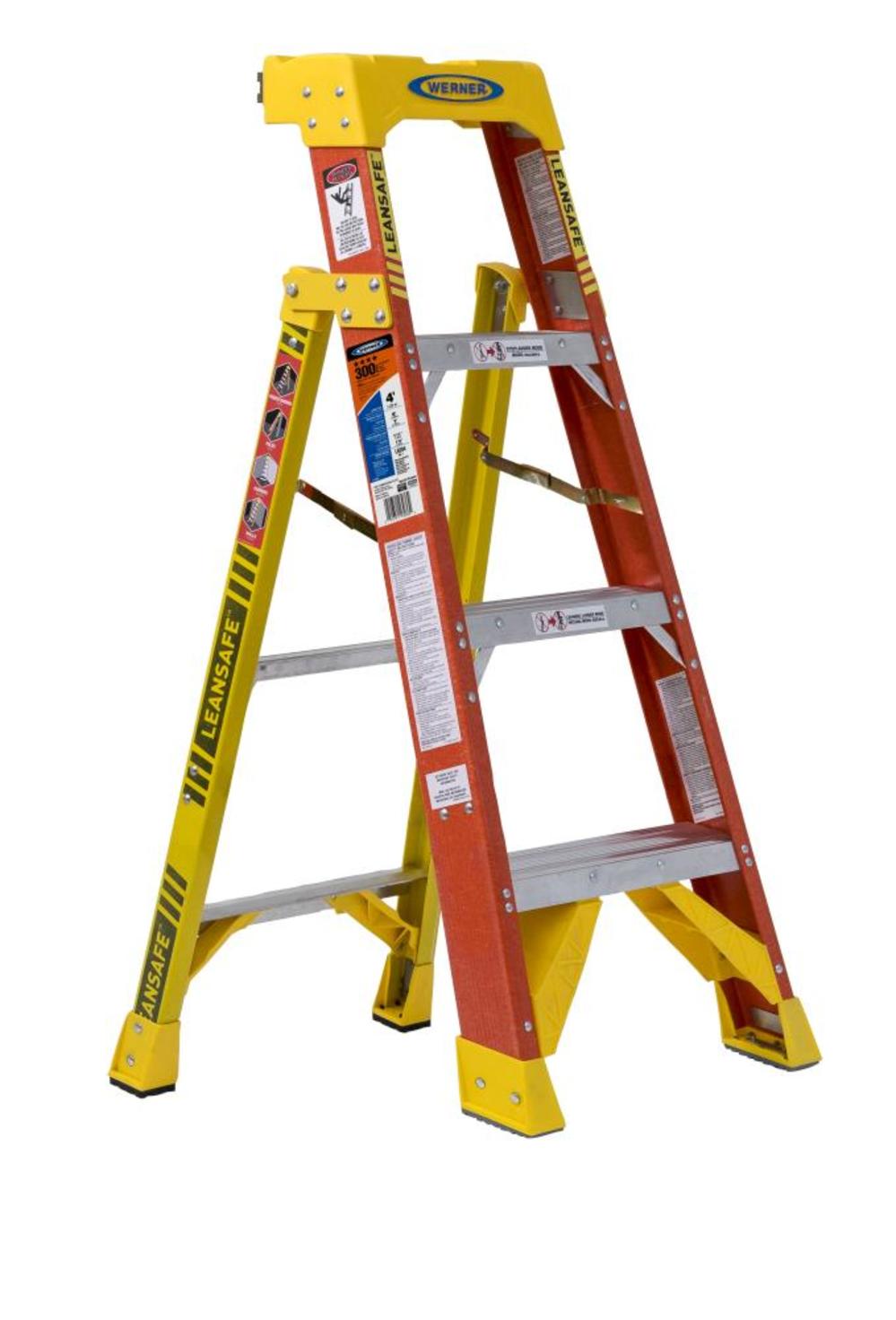 Werner 4Ft LEANSAFE Type IA Fiberglass Leaning Ladder - Ascmtools