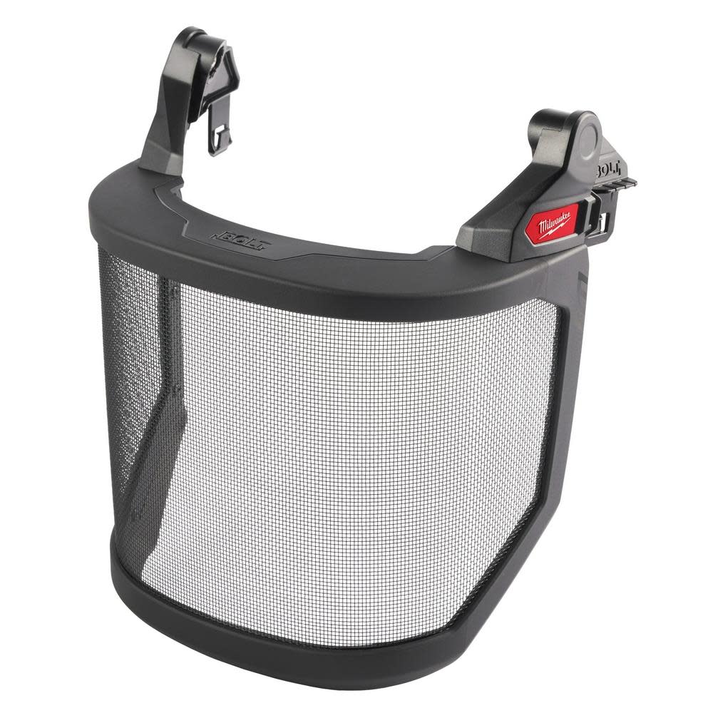 Milwaukee BOLT Full Face Shield Metal Mesh Compatible with Safety Helmet No Brim - Ascmtools
