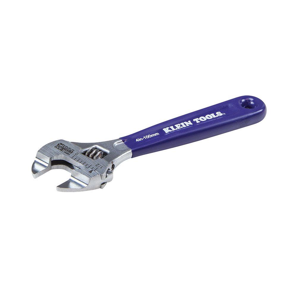 Klein Tools Slim-Jaw Adjustable Wrench 4″ - Ascmtools