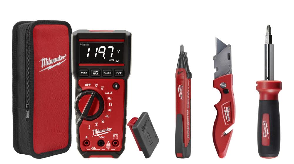 Milwaukee Electrical Multimeter Combo Kit - Ascmtools