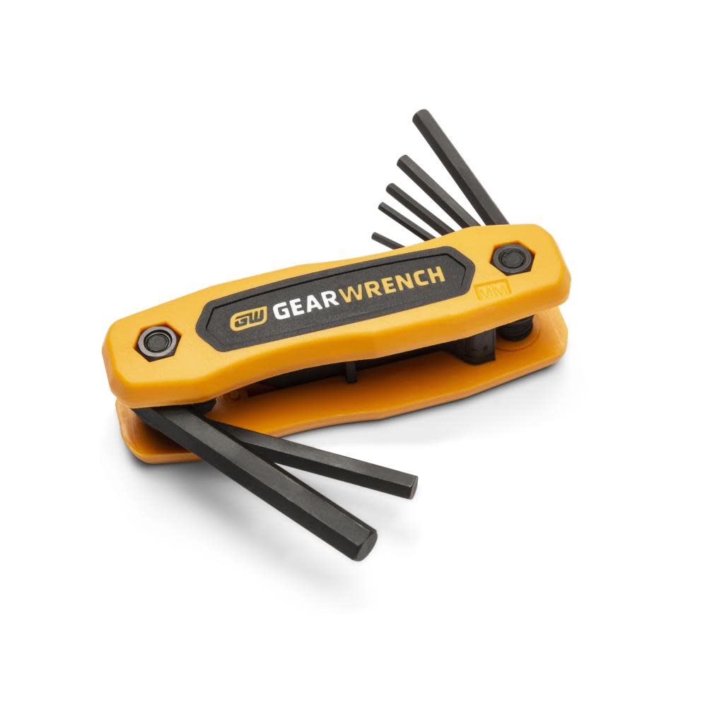 GEARWRENCH Metric Folding Hex Key Set 8pc - Ascmtools