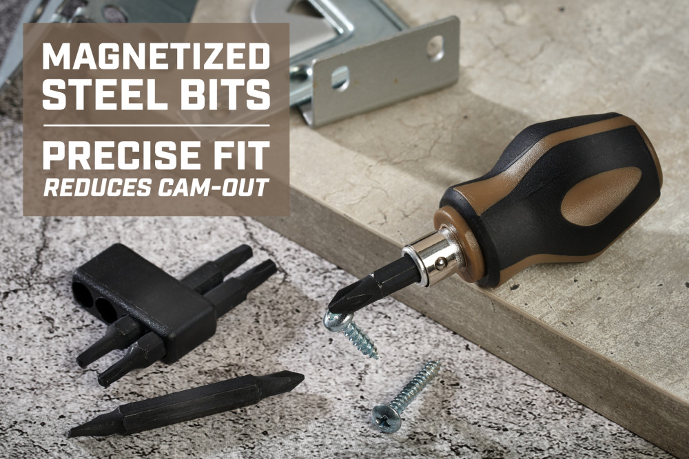 Spec Ops Multi Bit 9″ 1 Stubby Screwdriver - Ascmtools