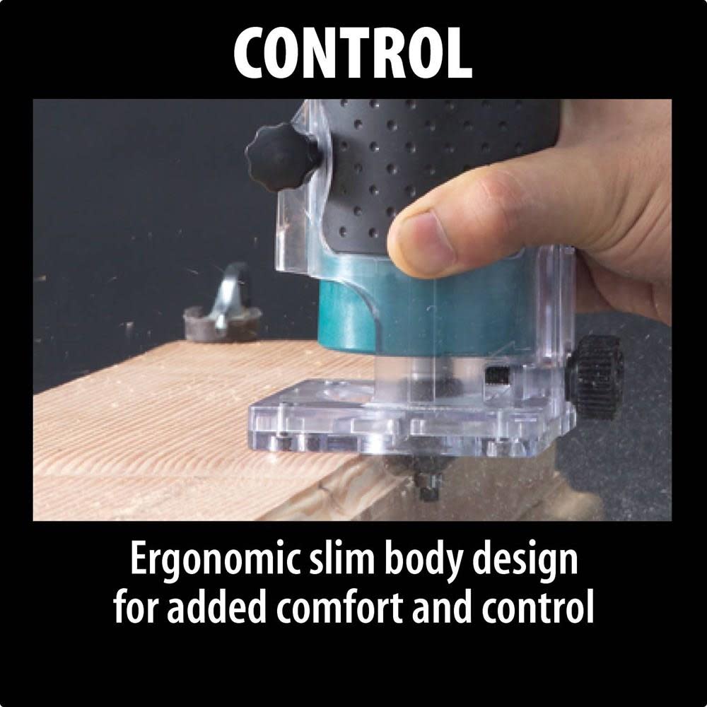 Makita 1/4 in. Fixed Base Laminate Trimmer - Ascmtools