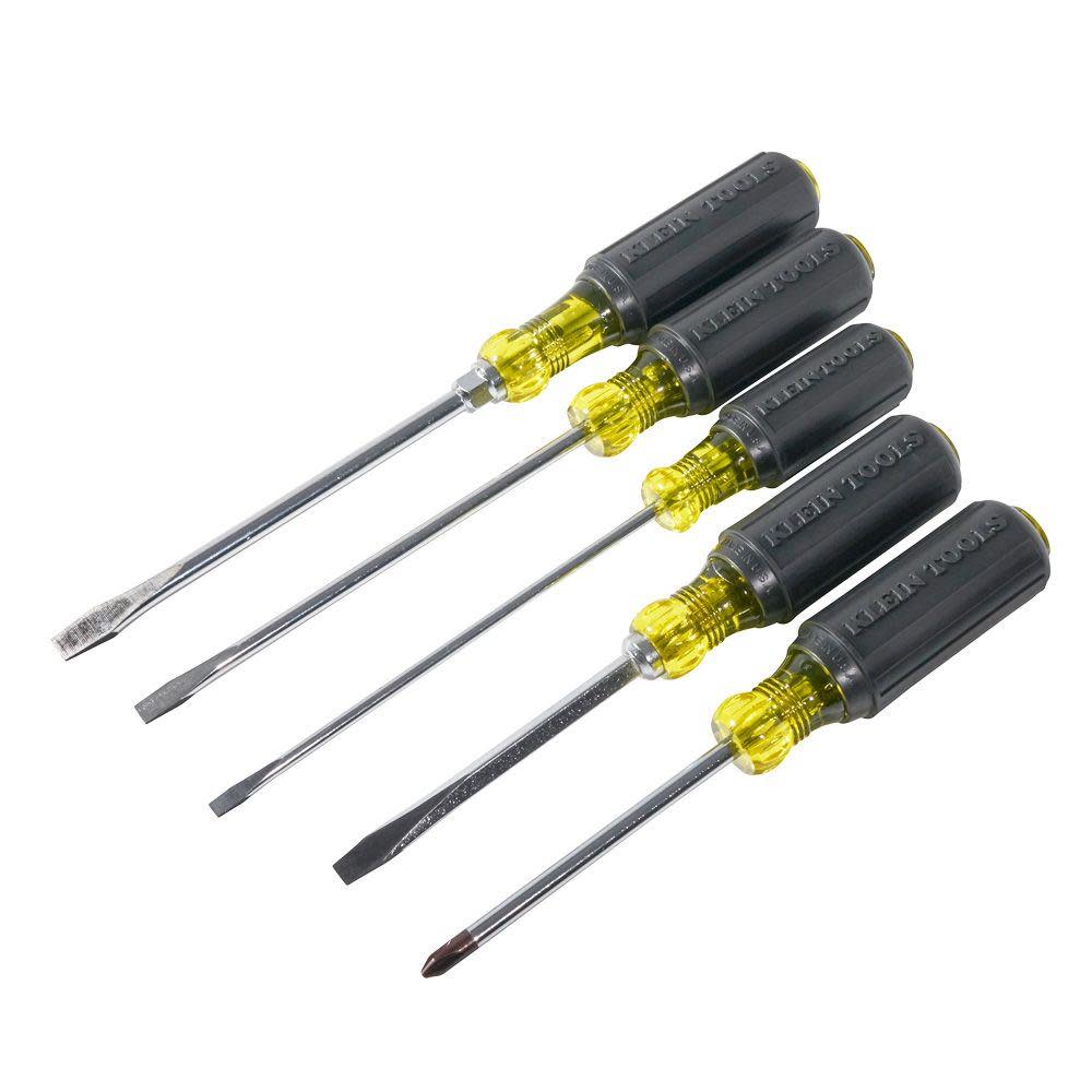 Klein Tools Cushion-Grip Screwdriver Set 5 Pc - Ascmtools