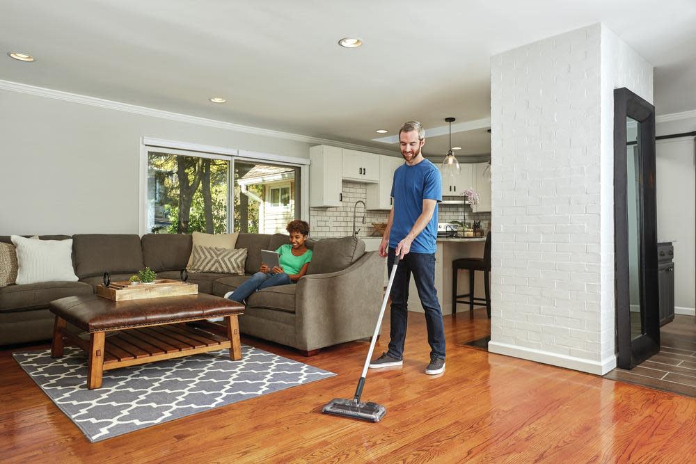 Black and Decker Lithium Floor Sweeper Grey - Ascmtools