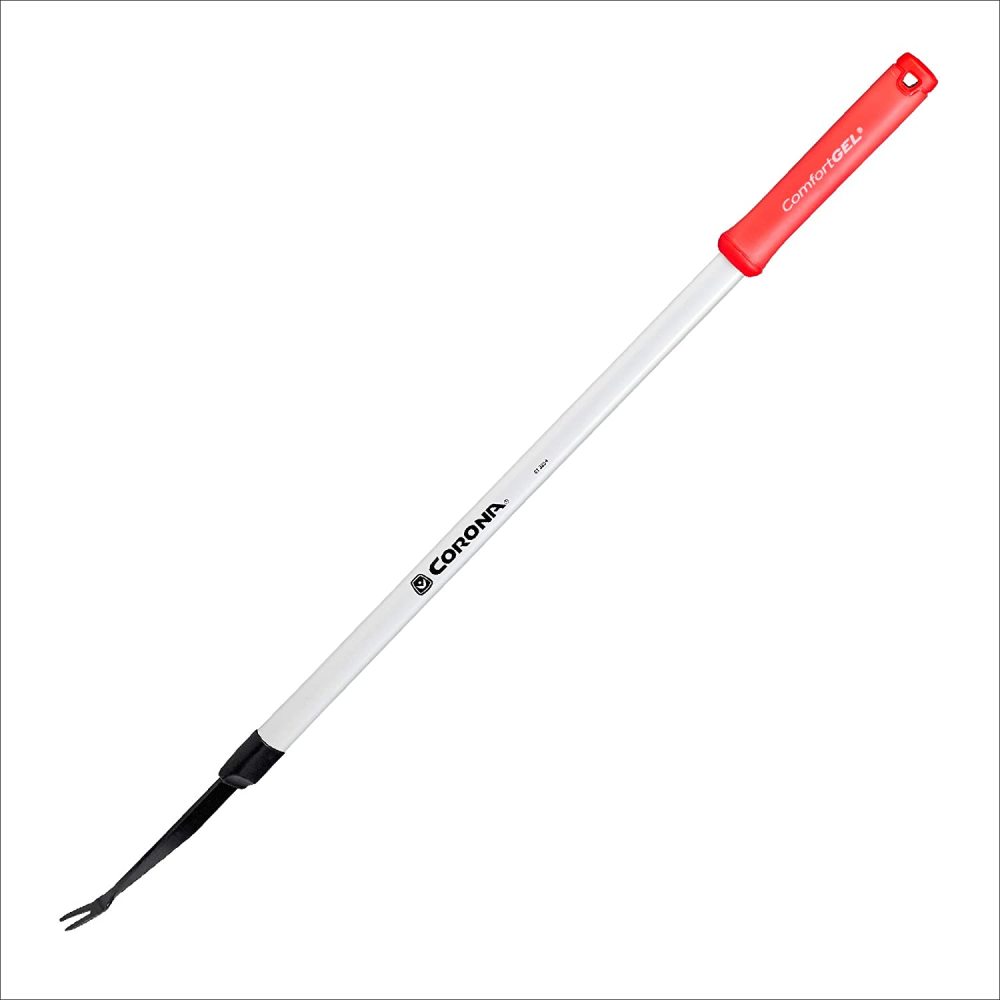 Corona Weeder 40″ ComfortGEL Steel Extended Reach 2 Prong - Ascmtools