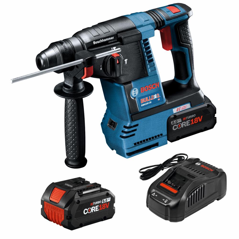 Bosch 18V SDS-plus Bulldog 1″ Rotary Hammer Kit - Ascmtools