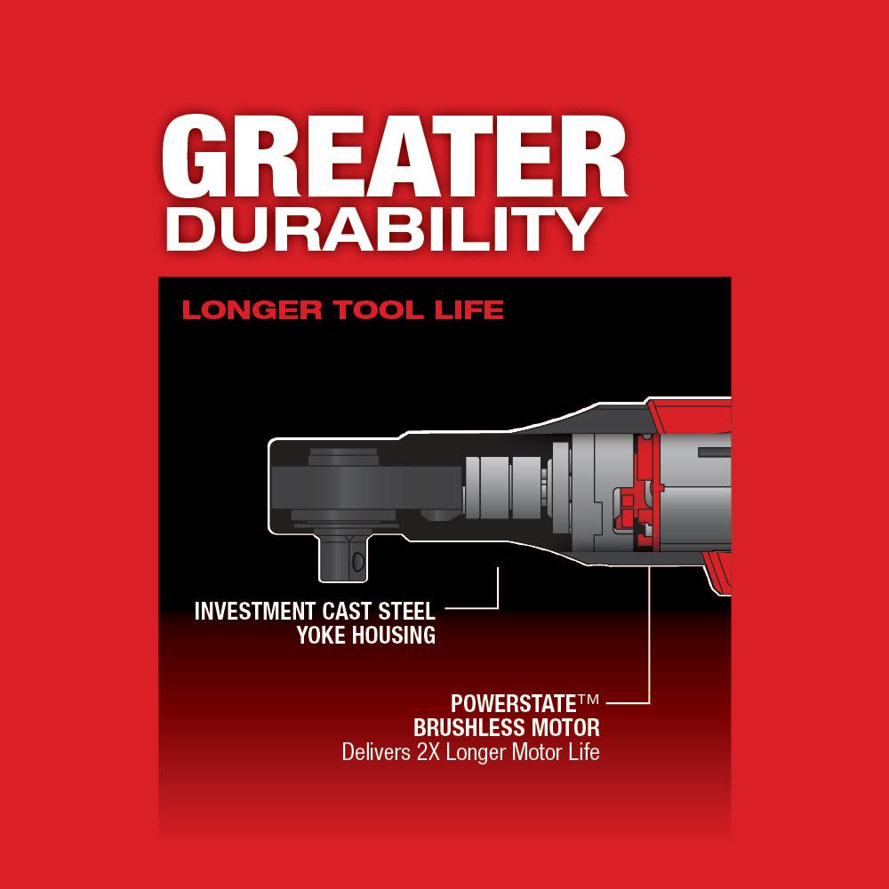 Milwaukee M12 FUEL  Ratchet 2 Battery Kit - Ascmtools