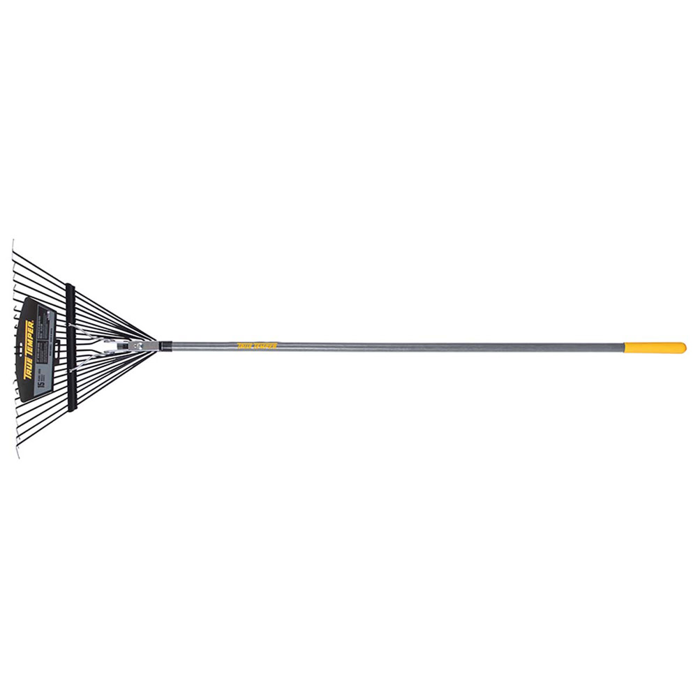 True Temper 22-Tine Steel Leaf Rake with Hardwood Handle - Ascmtools