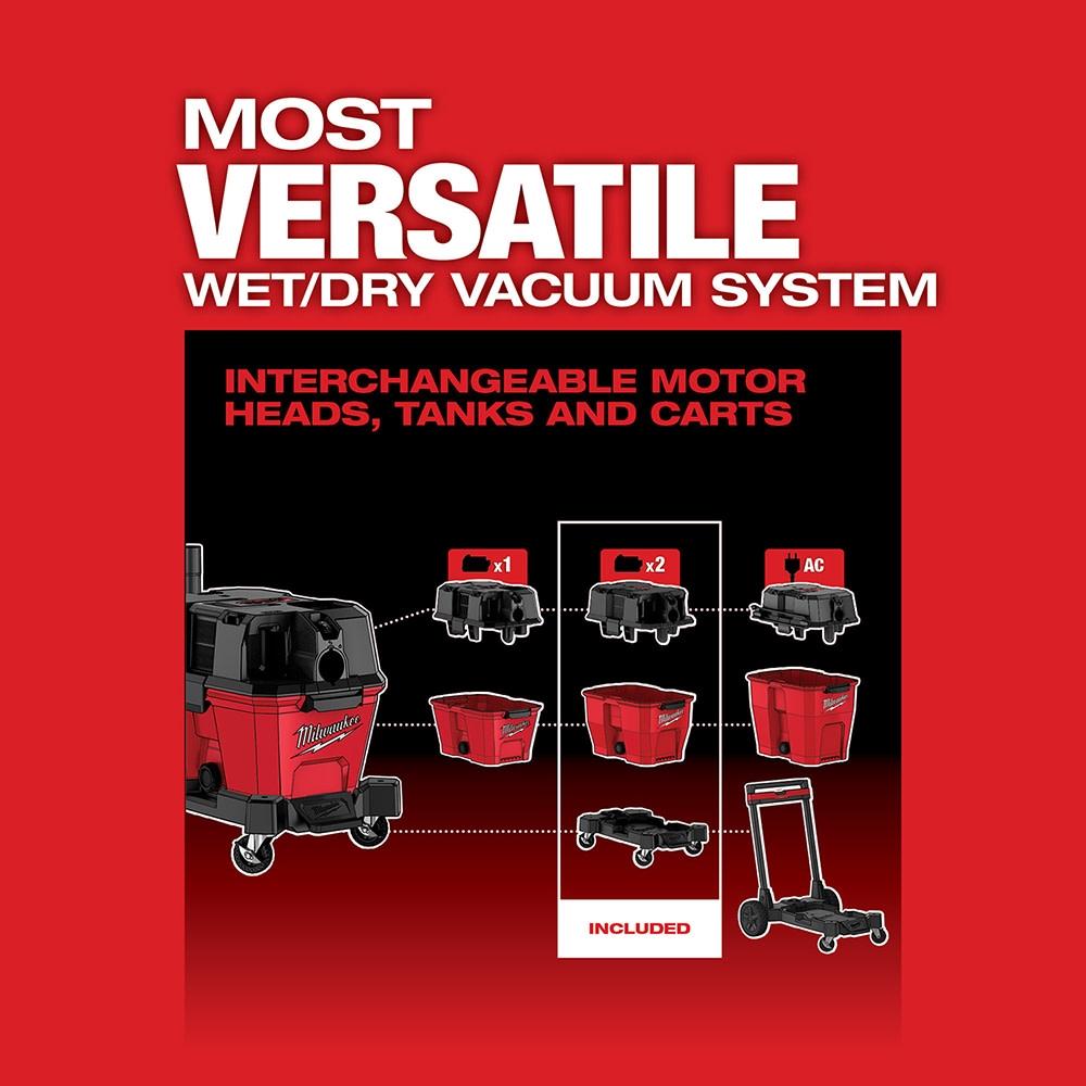 Milwaukee M18 FUEL Vacuum 9 Gallon 36V Wet/Dry Bare Tool - Ascmtools