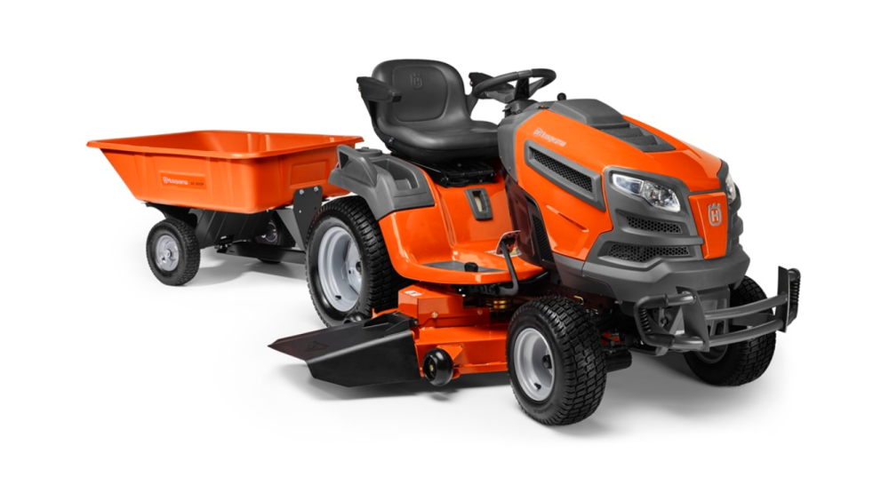 Husqvarna 10 Cu. Ft. Poly Swivel Dump Cart - Ascmtools