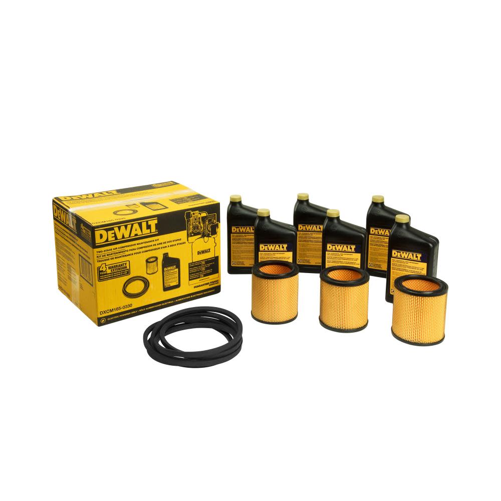 DEWALT Compressor Maintenance Kit 2-Stage 7.5 RHP – Electric Models Ending in 75 - Ascmtools