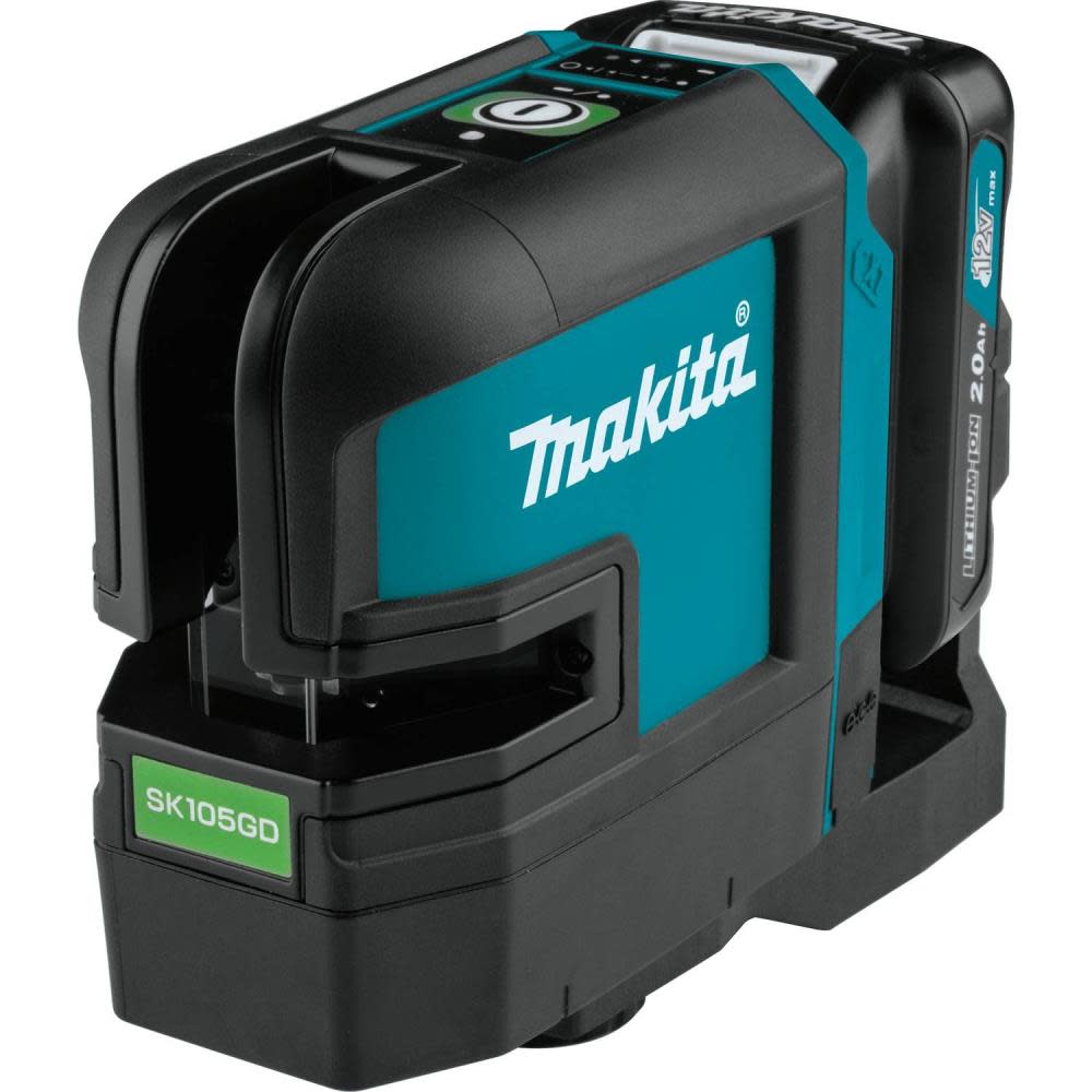 Makita 12V Max CXT Self-Leveling Cross-Line Green Beam Laser Kit - Ascmtools