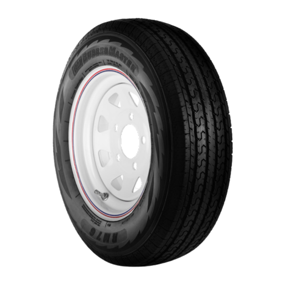 Rubbermaster Tire ST205/75R15 6P TL & MTD 15 x 6 6 on 5.5 SPOKE - Ascmtools