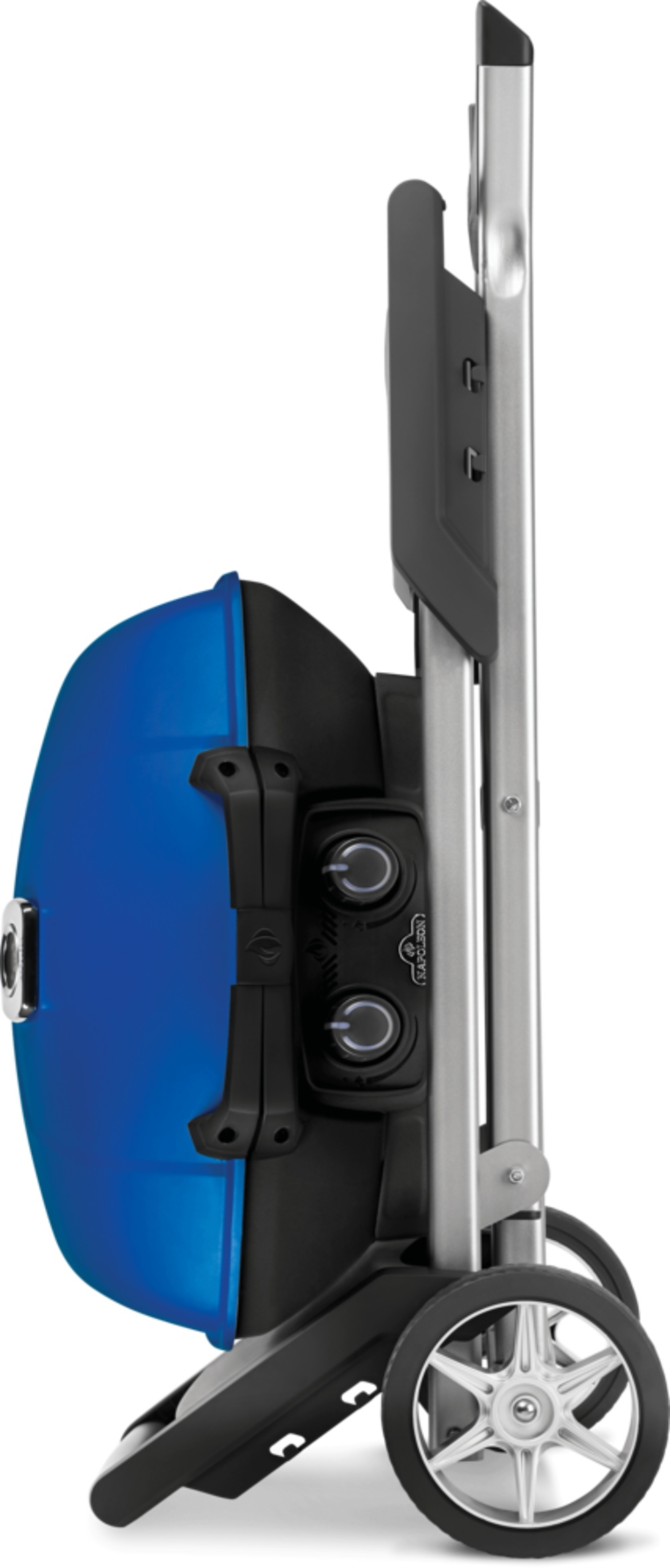 Napoleon TravelQ 285X Portable Propane Gas Grill with Scissor Cart Blue - Ascmtools