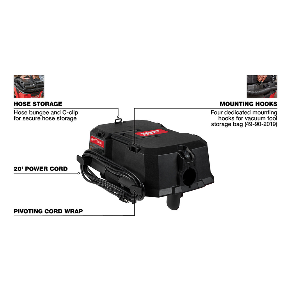 Milwaukee 6.5 Peak HP Wet/Dry Vacuum Motor Head - Ascmtools