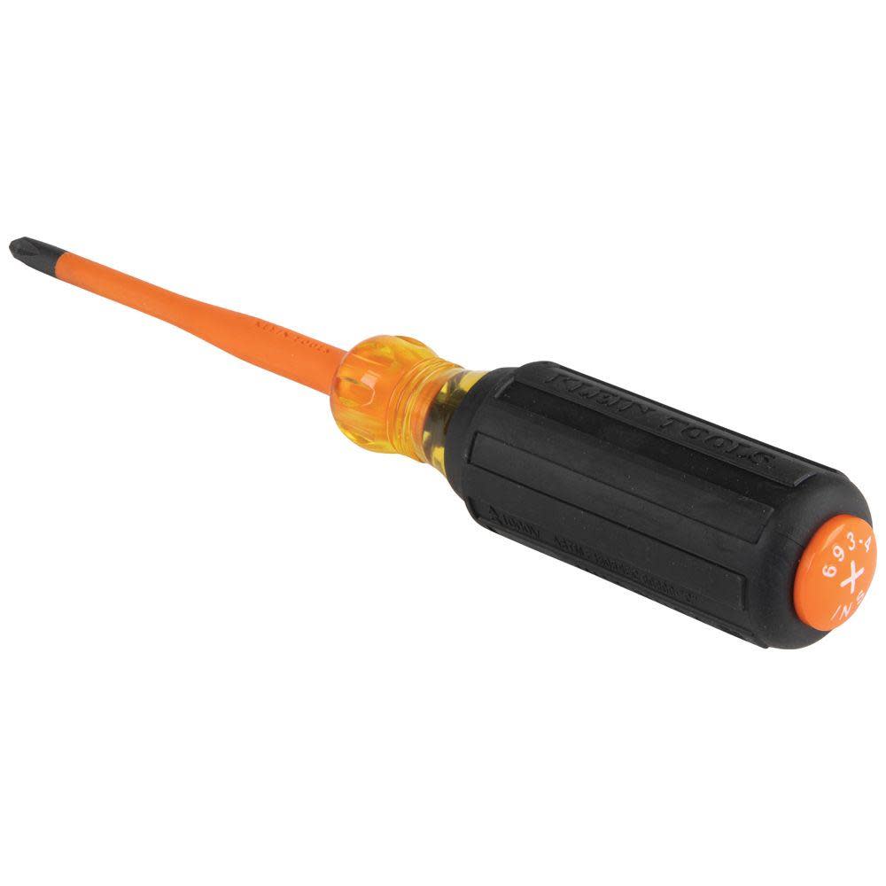 Klein Tools Slim-Tip Insulated Screwdriver #2 - Ascmtools