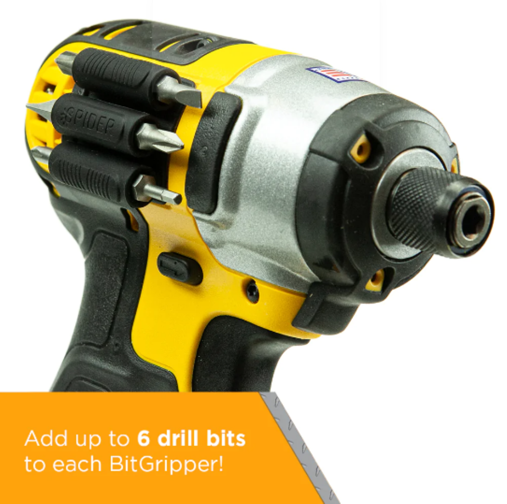Spider Tool Holster Bit Gripper v2 4pk - Ascmtools