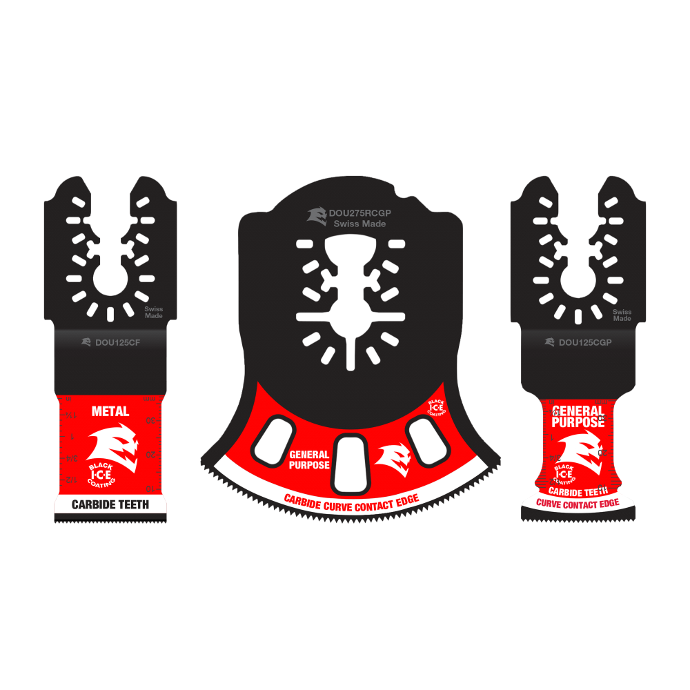 Diablo Tools 3 pc Universal Fit Carbide Osc. Blade Set - Ascmtools