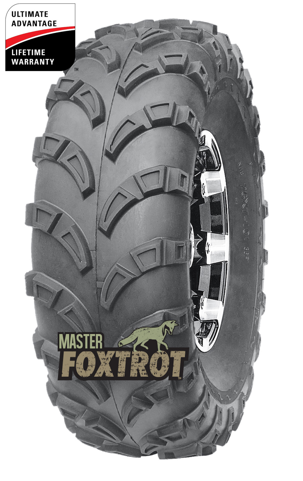 Master ATV 23×7.00-10 4P TL Foxtrot ATV Tire (Tire Only) - Ascmtools