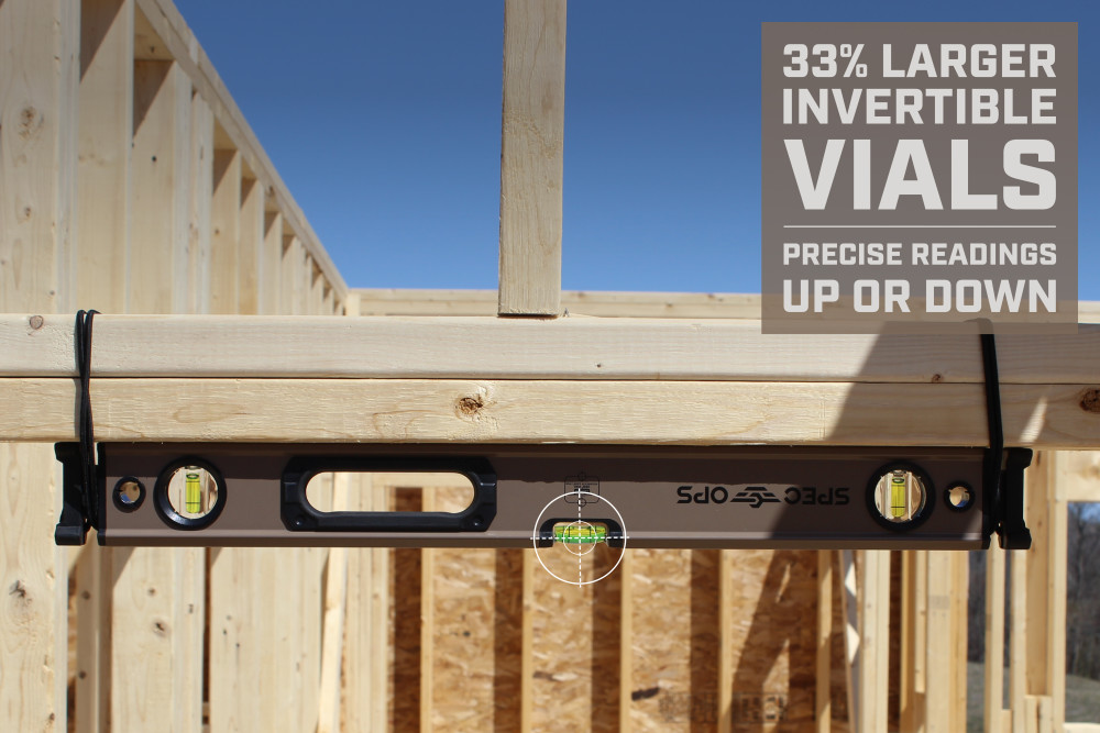Spec Ops Tools Magnetic Box Beam Level with Bungee 48″ - Ascmtools
