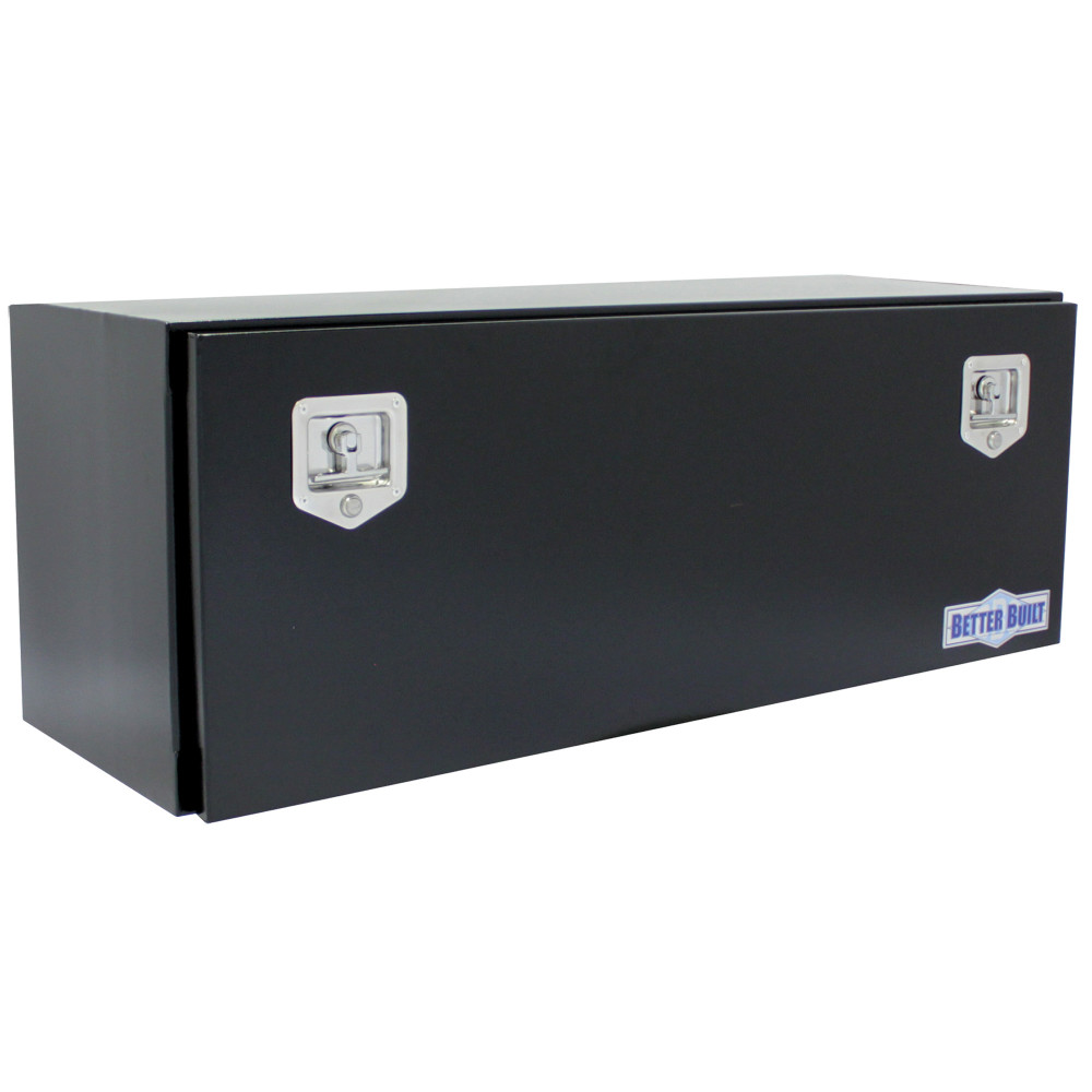 Better Built 48″ Under Bed Truck Box Single Door Double Latch Black - Ascmtools