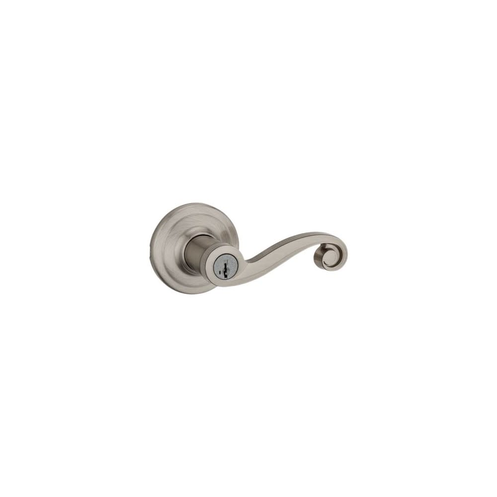 Kwikset Satin Nickel Signature Series Keyed Entry Lido Door Lever - Ascmtools