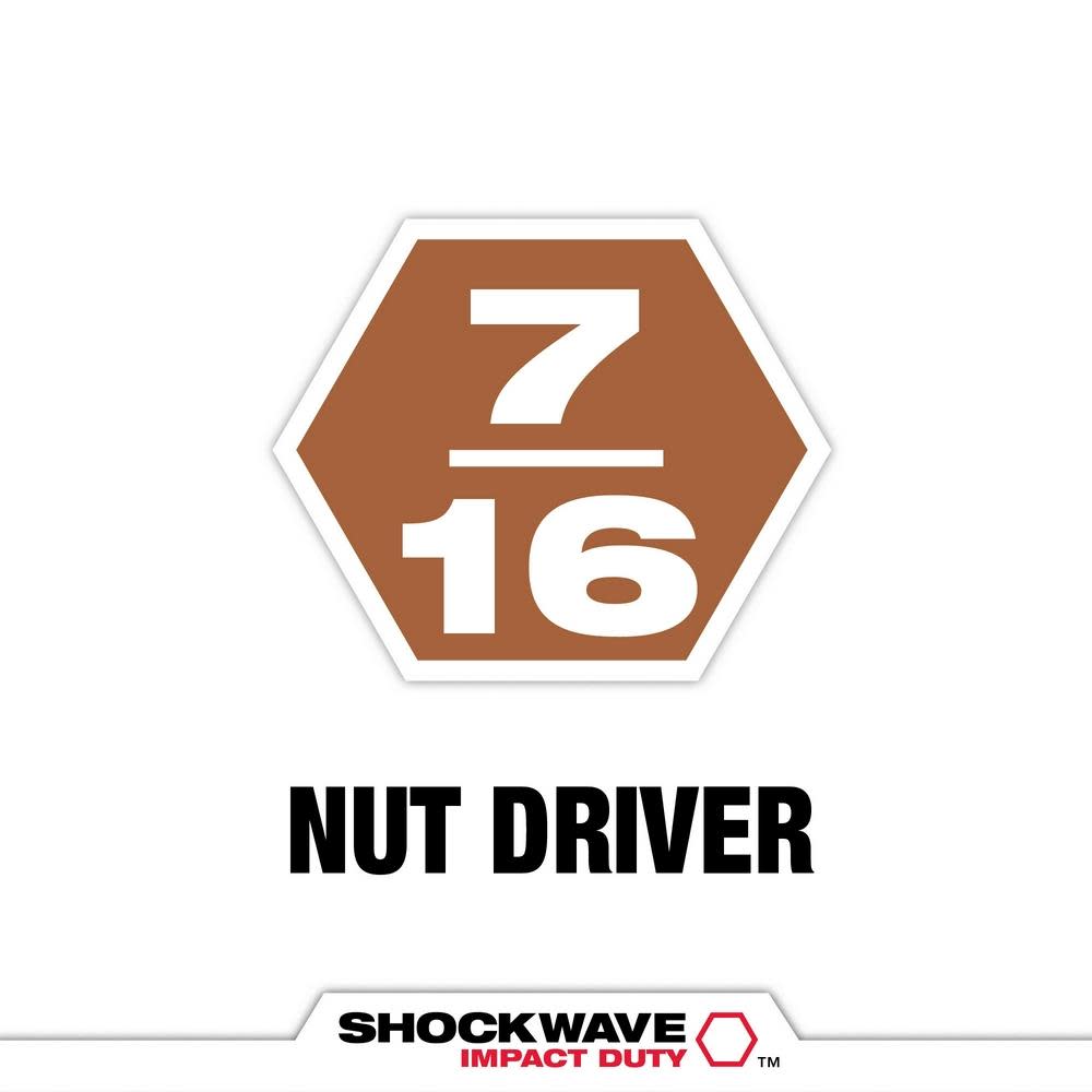 Milwaukee SHOCKWAVE Impact Duty 7/16 Insert Magnetic Nut Driver 3PK - Ascmtools