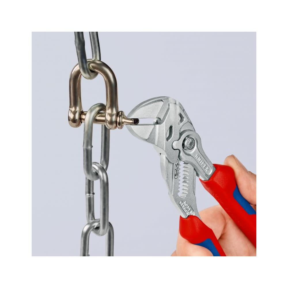 Knipex Chrome Plated Head Pliers Wrench 180mm - Ascmtools