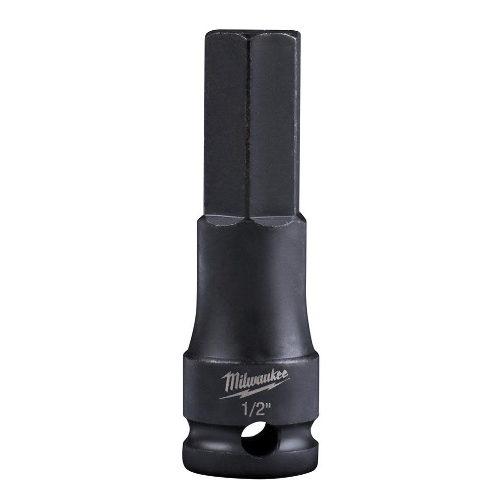 Milwaukee SHOCKWAVE Lineman’s 3/8 in. Drive 1/2 in. Hex Bit Socket - Ascmtools