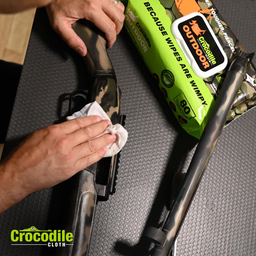 Crocodile Cloth Outdoor Huge Biodegradable Cleaning Cloths 1 Pack/80 Cloths - Ascmtools