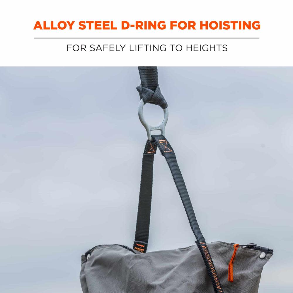 Ergodyne 5973 L Gray Hoist Bucket with D Rings - Ascmtools