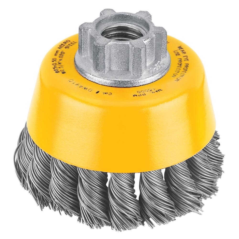 DEWALT 3-in x 5/8 to 11-in Cup Brush – Knotted - Ascmtools