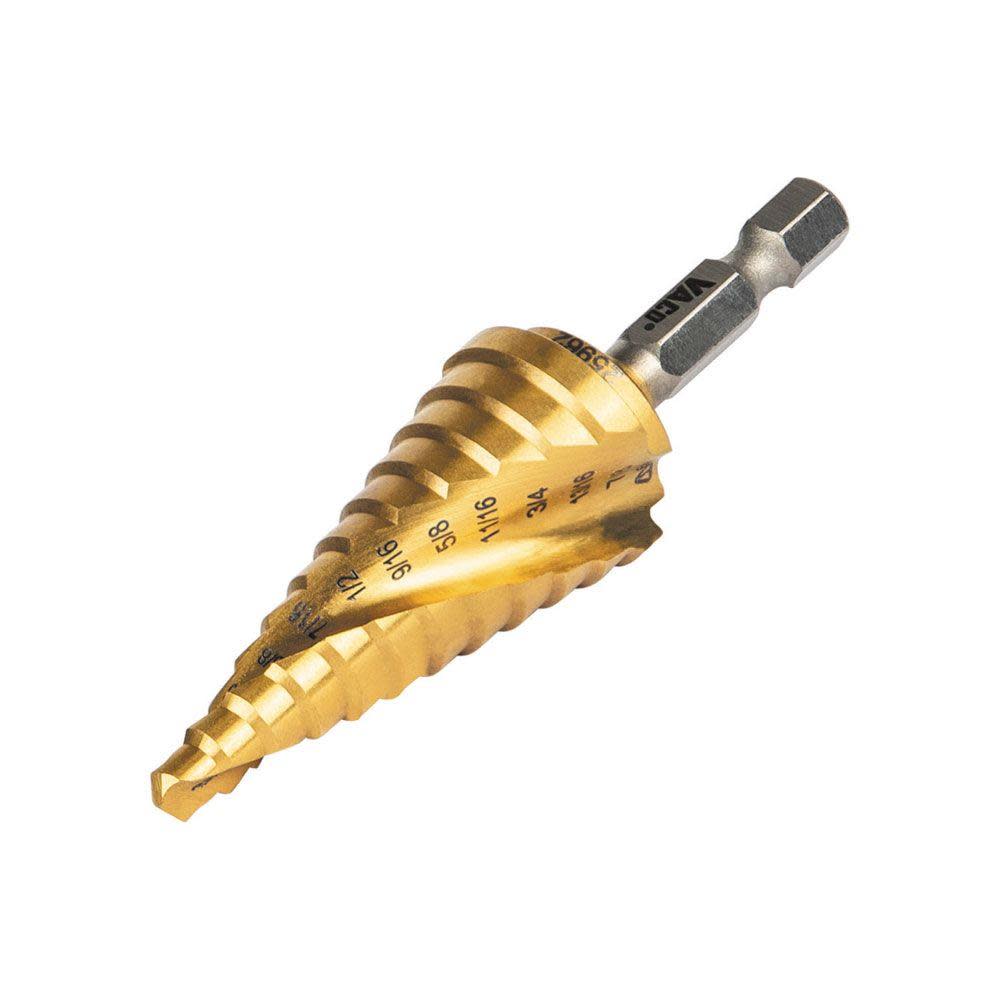 Klein Tools 3/16″ to 7/8″ Step Drill Bit VACO - Ascmtools