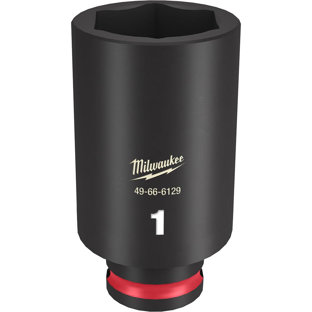 Milwaukee SHOCKWAVE Impact Duty Socket 3/8″ Drive 1″ Deep 6 Point - Ascmtools